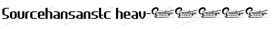 Sourcehansanstc heav字体转换